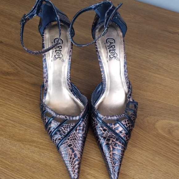 Carlos Santana Retro bronze snake skin size 8 - Picture 3 of 8